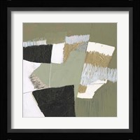 Olive Black & Gold I Framed Print