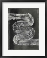 Grey Linear Path I Framed Print