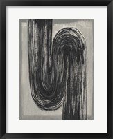 Grey Linear Path II Framed Print