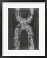 Grey Linear Path IV Framed Print