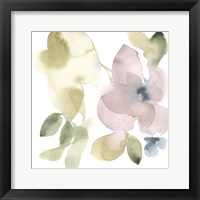 Sweet Petals and Leaves VI Framed Print