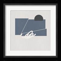 Blue Felt III Framed Print