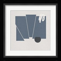 Blue Felt IV Framed Print