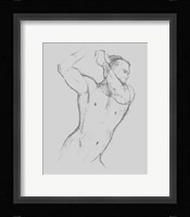 Male Torso Sketch I Framed Print