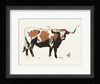 Terre Cotta Steer I Framed Print