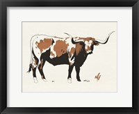 Terre Cotta Steer I Framed Print