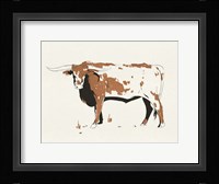 Terre Cotta Steer IV Framed Print