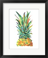 Bright Pop Pineapple I Framed Print