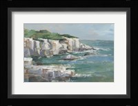 White Sea Cliffs I Framed Print