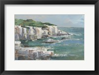 White Sea Cliffs I Framed Print