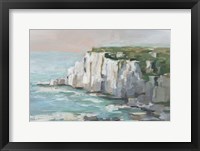 White Sea Cliffs II Framed Print