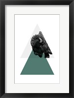 Geo Buffalo Framed Print