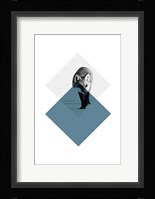 Geo Fox Framed Print