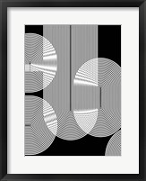 Graphic Black Shapes II Fine Art Print