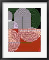 Graphic Colorful Shapes I Framed Print