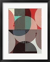 Graphic Colorful Shapes II Framed Print