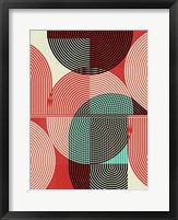 Graphic Colorful Shapes III Framed Print