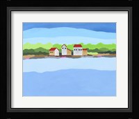 Red Roof Landscape I Framed Print