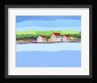 Red Roof Landscape II Framed Print