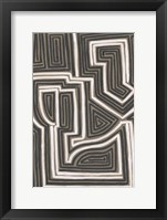 Abstract Maze I Framed Print