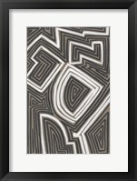 Abstract Maze III Framed Print