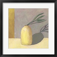 Yellow Vase I Framed Print