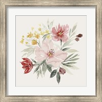 Pink Posy Dance I Fine Art Print