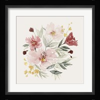 Pink Posy Dance II Fine Art Print