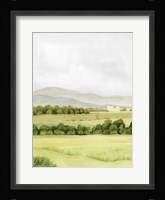Lush Farmland I Framed Print