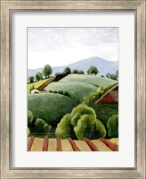 Tuscan Valley Sketch I Fine Art Print