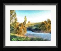 Down Stream III Framed Print