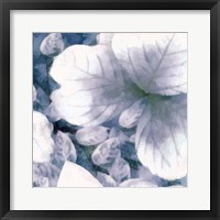 Blue Shaded Leaves I Fine Art Print