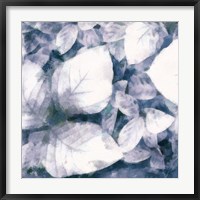Blue Shaded Leaves II Fine Art Print