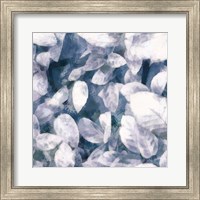 Blue Shaded Leaves III Fine Art Print