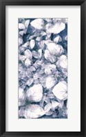 Blue Shaded Leaves VI Framed Print