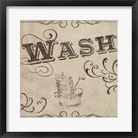 Vintage Laundry Signs II Fine Art Print