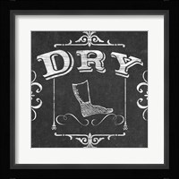 Vintage Laundry Signs III Framed Print