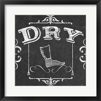Vintage Laundry Signs III Framed Print