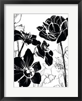 Monotype Garden I Framed Print