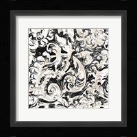 Parchment Brocade V Framed Print