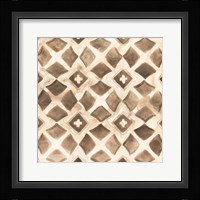 Umber Tile III Framed Print