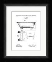 Bath Time Patents I Framed Print