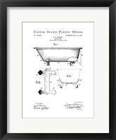 Bath Time Patents I Framed Print
