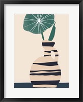 Dancing Vase With Palm IV Framed Print