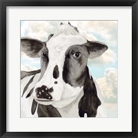 Portrait of a Cow I Framed Print