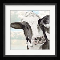 Portrait of a Cow II Framed Print