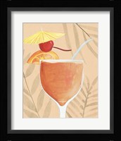 Tropical Cocktail I Framed Print