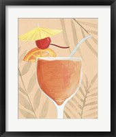 Tropical Cocktail I Framed Print
