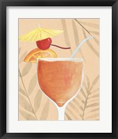 Tropical Cocktail I Framed Print