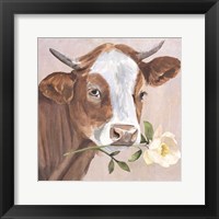 Peony Cow II Fine Art Print